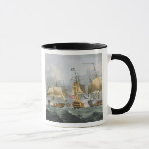 Tasse Seigneur Howe dans la Reine Charlotte, cassant