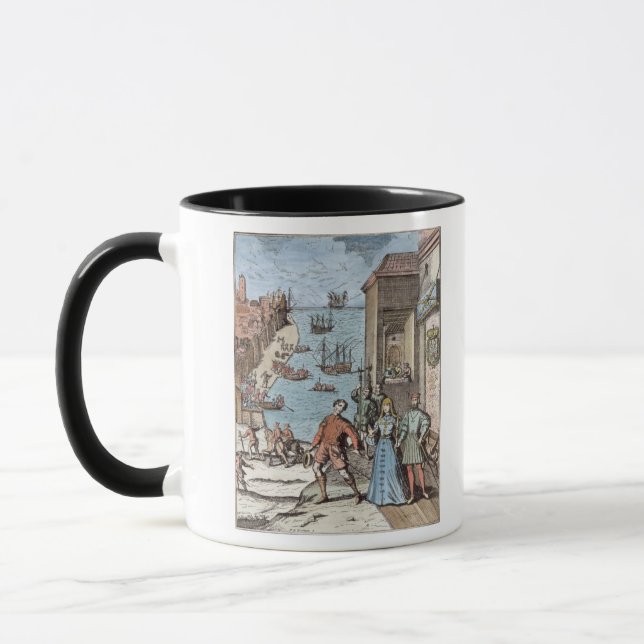 Tasse Séparation de Columbus avec Ferdinand et (Gauche)