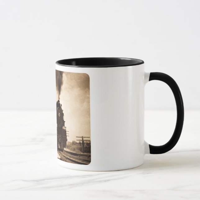 Tasse Sépia Pacifique de passager de vapeur du Missouri (Droite)