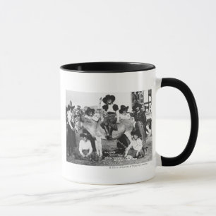 Tasse Sept cow-girls de rodéo posant en plaisantant avec