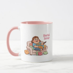 Tasse Serial Lover – Nuit Douillette avec Chat & P