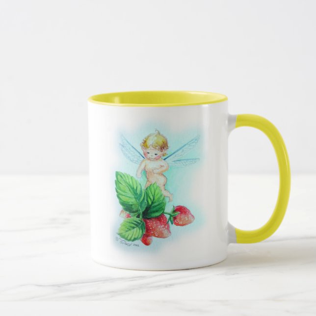 Tasse Série "fraises " de bébés de jardin (Droite)