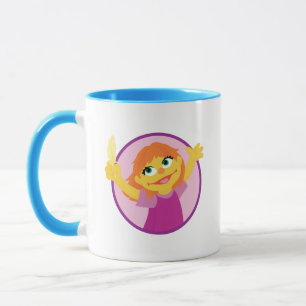 Tasse Sesame Street   Julia tenant une plume
