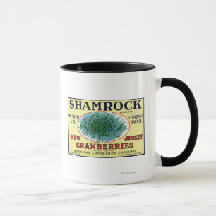 Tasse Shamrock Marque Cranberry Étiquette