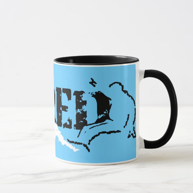 Tasse shred. b&w. (Droite)