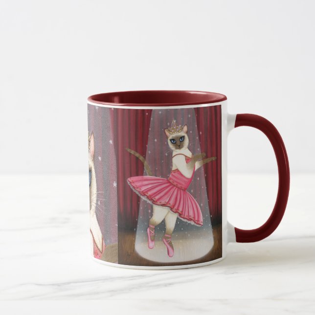 Tasse siamoise de danseur de point de chocolat de (Droite)