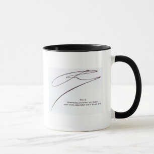 Tasse Signature de Frederick le grand