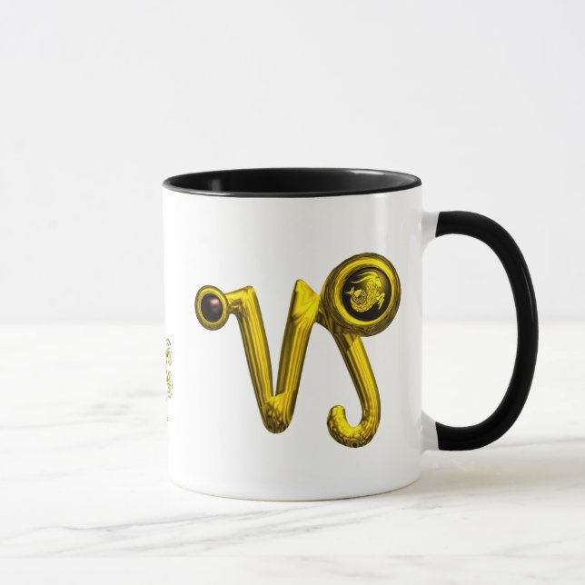 TASSE SIGNE ZODIAC D'OR CAPRICORN JEWEL (Droite)