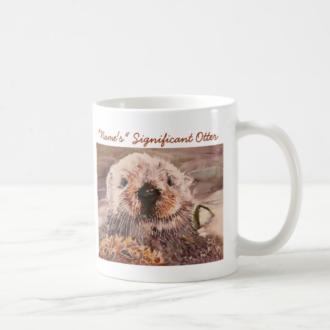 Tasse significative de loutre de Saint-Valentin de (Droite)