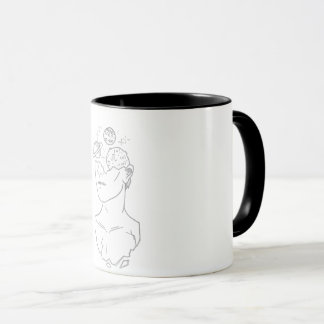 Tasse Silhouette d'Art Spatial Minimaliste - Déco