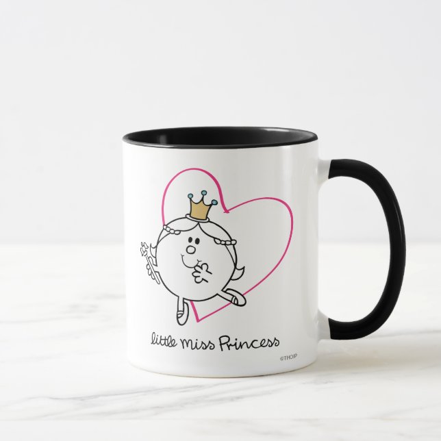 Tasse Simple petite Miss Princesse | Coeur rose (Droite)