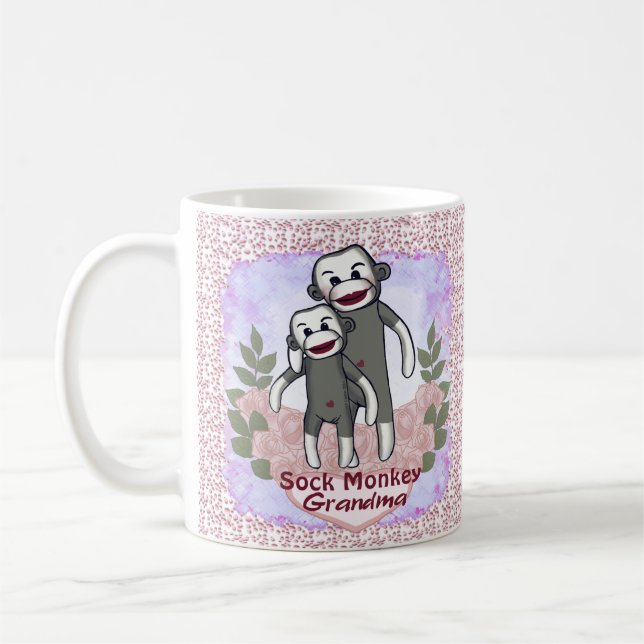Tasse Singe Chaussette Grand-mère (Gauche)