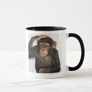 Tasse Singe rayant sa tête