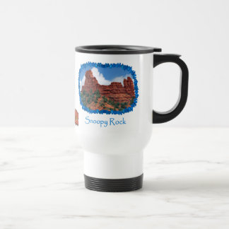 Tasse Snoopy de voyage de Sedona de roche/roche de