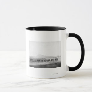 Tasse Société C, 3ème infanterie des USA marchant dan