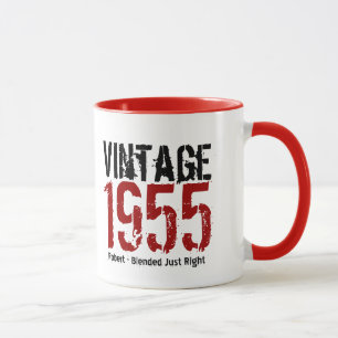 Tasse soixantième Cru d'anniversaire 1955 ou toutes