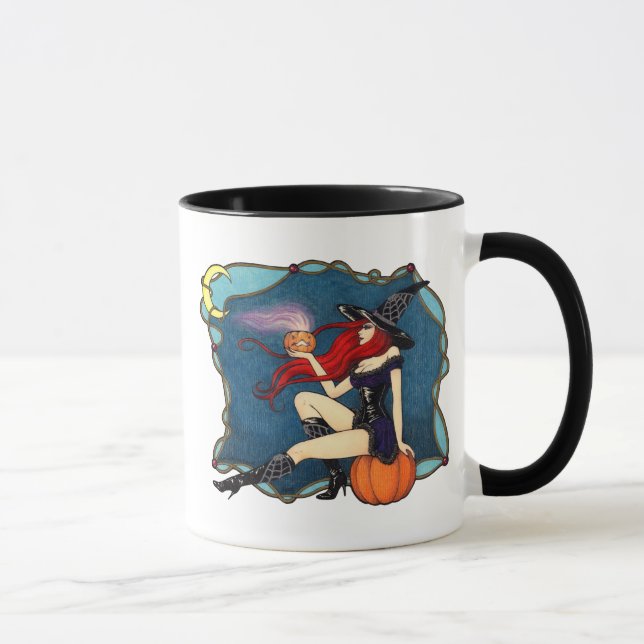 Tasse Sorcière rousse Halloween (Droite)