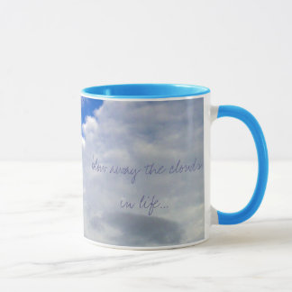 Tasse Soufflez loin les nuages dans la vie…, pH…