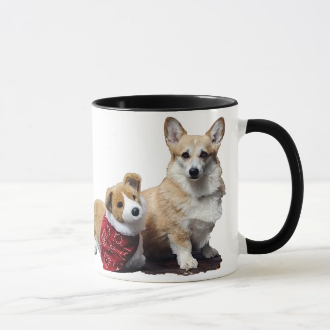 Tasse Sourires de matin de corgi (Droite)