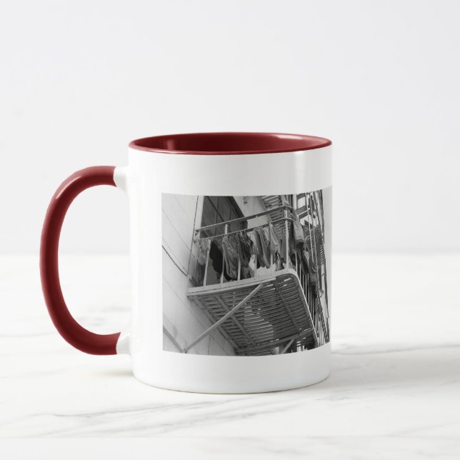 Tasse Sous-vêtements pour Humour sec Photo noir et blanc (Gauche)