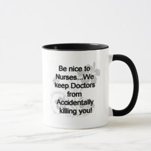 TASSE SOYEZ GENTIL AUX INFIRMIÈRES