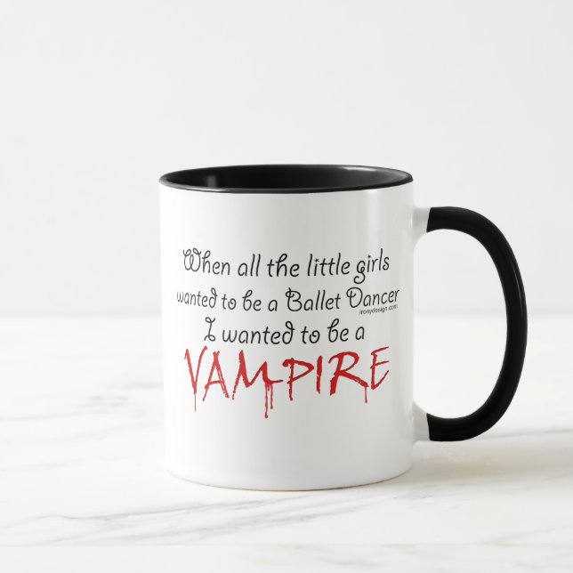 Tasse Soyez un vampire (Droite)
