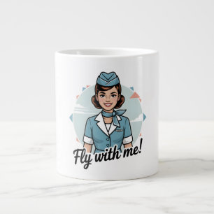 Tasse spéciale Hôtesse de l'air scandinave