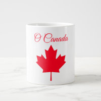 Tasse spéciale O Canada & feuille d'érable canadie