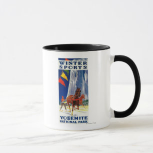 Tasse Sports d'hiver à Yosemite PosterYosemite, CA
