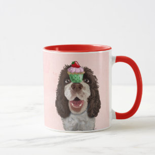 Tasse Springer spaniel avec le petit gâteau 2