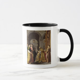 Tasse St Clare recevant le voile de St Francis