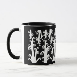 Tasse Stalks à crémaillère - Noir et blanc