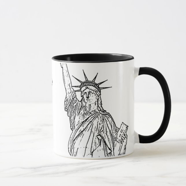 Tasse Statue de ~ de New York City de la liberté (Droite)