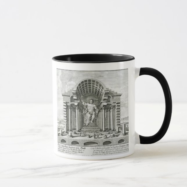 Tasse Statue de Zeus olympien, faite par Phidias en or a (Droite)