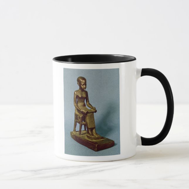 Tasse Statue posée d'Imhotep tenant un ouvert (Droite)