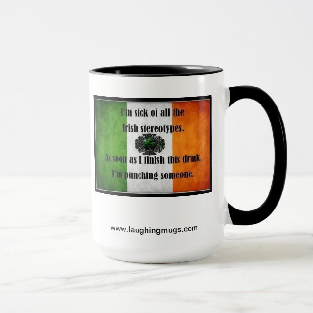 Tasse stéréotypée irlandaise (Droite)