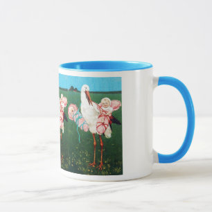 Tasse STORE BABY SHOWER JUMEAU, Rose, Bleu Turquoise