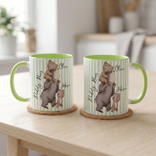 Tasse Stripe Daddy Bear Cadeau de la Fête des Père