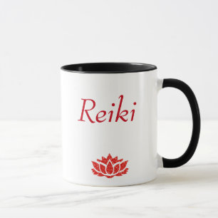 Tasse Style rouge de principes de Reiki
