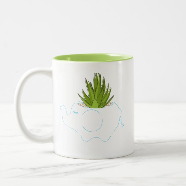 Tasse succulente 1 d'éléphant (Gauche)