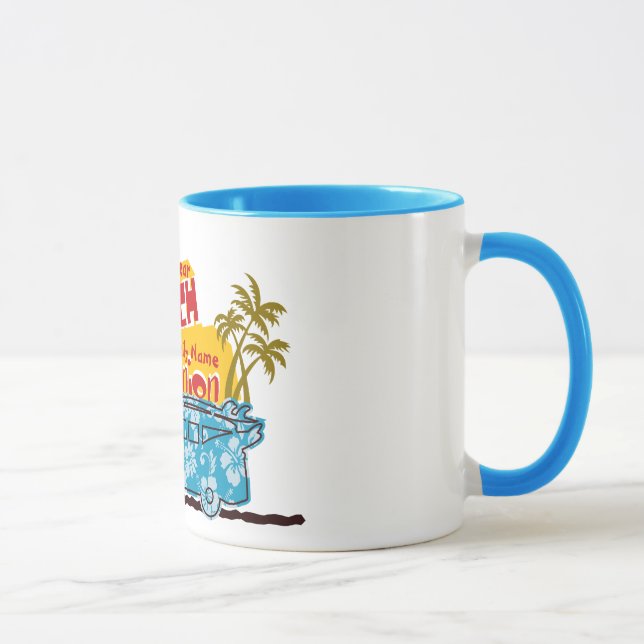 Tasse Summer Fun Beach Famille Retrouvailles Personnalis (Droite)