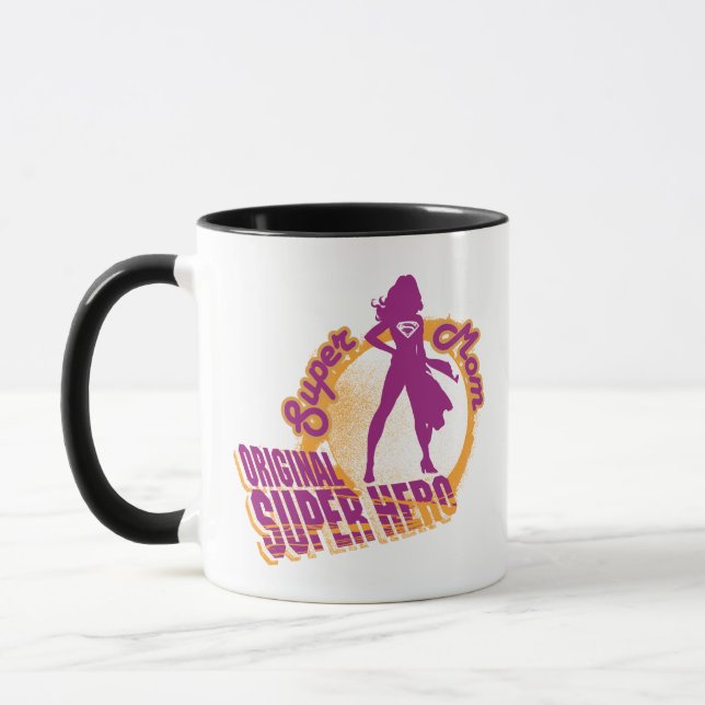 Tasse Super Hero original Super Maman (Gauche)