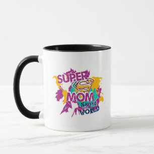 Tasse Super Maman sauve le monde