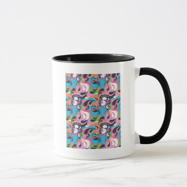 Tasse Supergirl Color Splash Swirls Pattern 2 (Droite)