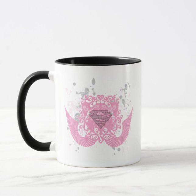 Tasse Supergirl rose aile design (Gauche)