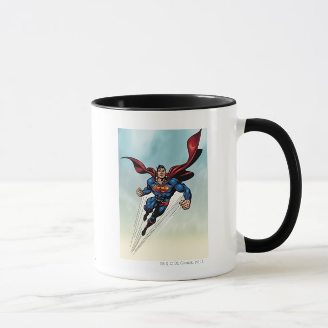 Tasse Superman saute vers le haut (Droite)