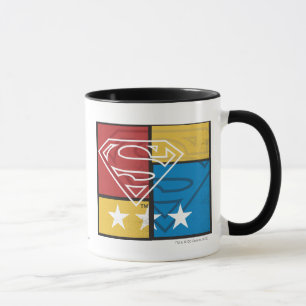 Tasse Superman Shield avec étoiles
