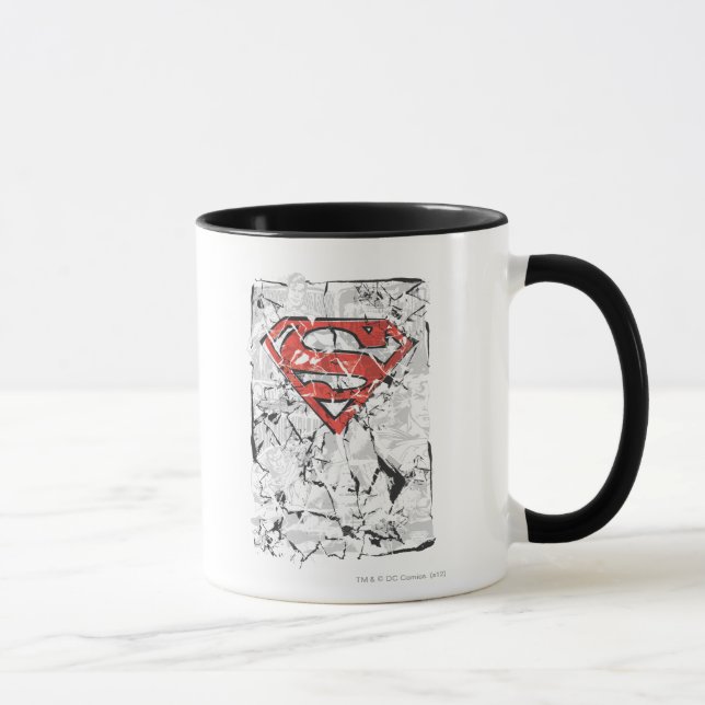 Tasse Superman Stylisé | Logo comique découpé (Droite)