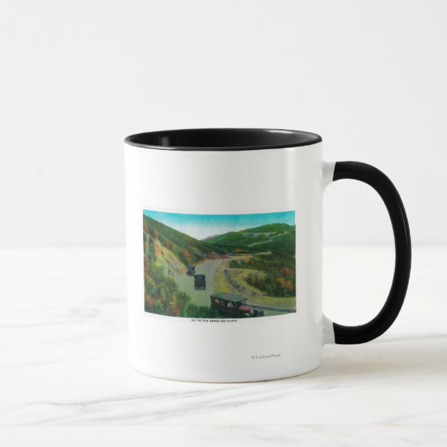 Tasse Sur le bord au-dessus de Oak FlatsRidge Route, CA (Droite)