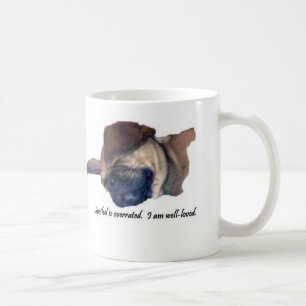 Tasse surestimée corrompue de Puggle